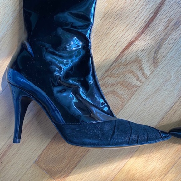NWT Bruno Magli Patent Leather Boots Size 6 - Picture 4 of 12